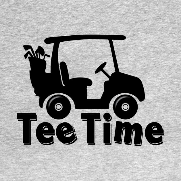 "Tee Time" Tee Shirt for Golfers Funny Golfing by KevinWillms1